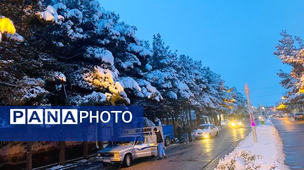 بارش برف جلوه ای از نعمت الهی در روزهای سفید باخرز