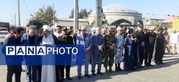 مراسم تشییع پیکر مطهر شهید گمنام در شهرستان بندرترکمن