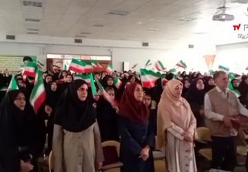 آیین بازگشایی مدارس در دبیرستان دخترانه دوره اول شاهد سمنان