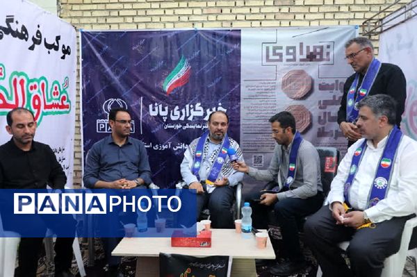 حضور معاون وزیر آموزش‌وپرورش در موکب  اربعینی انصار الحسین فرهنگیان و دانش آموزان حمیدیه