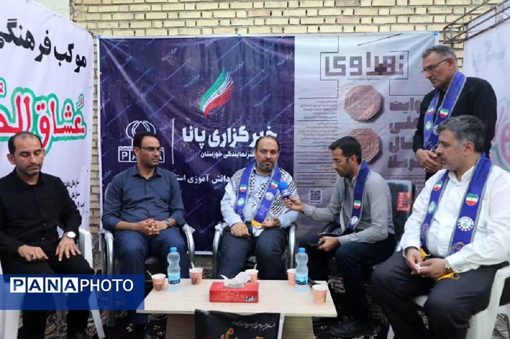 حضور معاون وزیر آموزش‌وپرورش در موکب  اربعینی انصار الحسین فرهنگیان و دانش آموزان حمیدیه