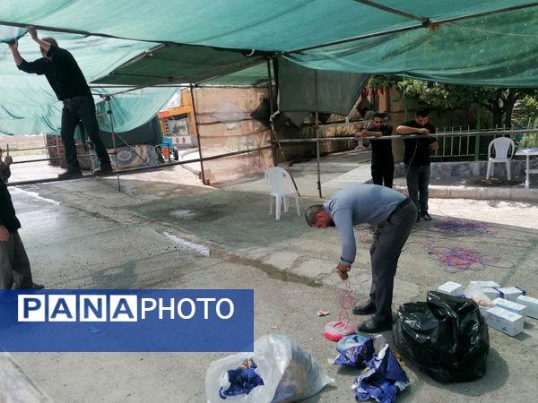 برپایی موکب عاشورایی اربعین حسینی در شیروان