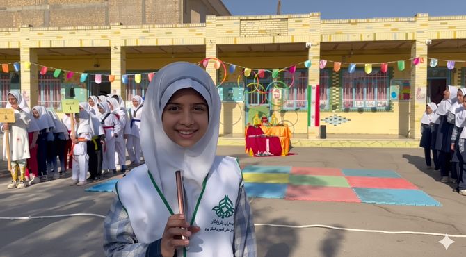 افتتاحیه المپیاد ورزشی دبستان دخترانه شهید میرشمسی یزد