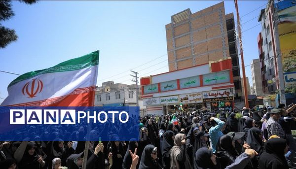 راهپیمایی جمعه خشم شهرستان ساوجبلاغ علیه جنایات رژیم ظالم صهیونیستی