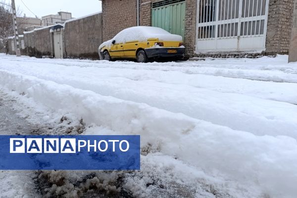 بارش زیبای برف پاییزی در شهرستان نیشابور 