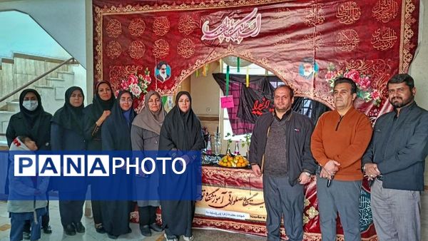 استقبال از پیکر شهید خوشنام در یازده مدرسه اشتهارد