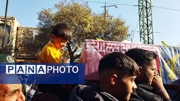 تشییع پیکر جانباز شهید علی فتح آبادی در نیشابور 