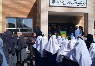 حضور خادمیاران رضوی در دبیرستان رضوان شهر توره