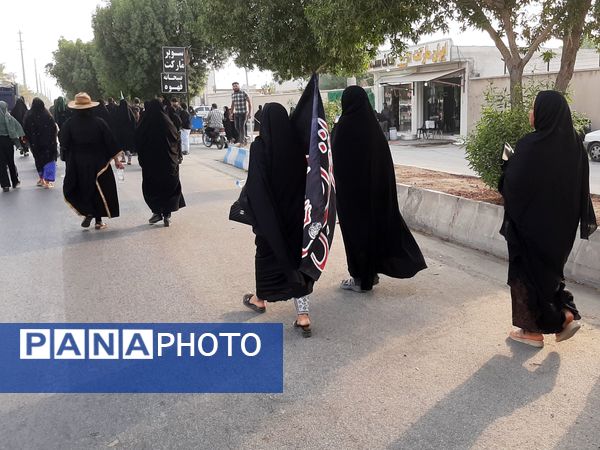 پیاده‌روی جاماندگان  اربعین حسینی شهرستان میناب
