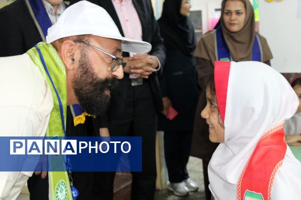 بازدید ارزیاب کشوری سازمان دانش‌آموزی از مدارس تمام تشکیلاتی سملقان