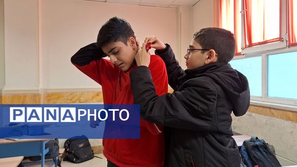 بیست‌وششمین مانور سراسری زلزله و ایمنی در دبیرستان شهید مطهری ناحیه یک کرج