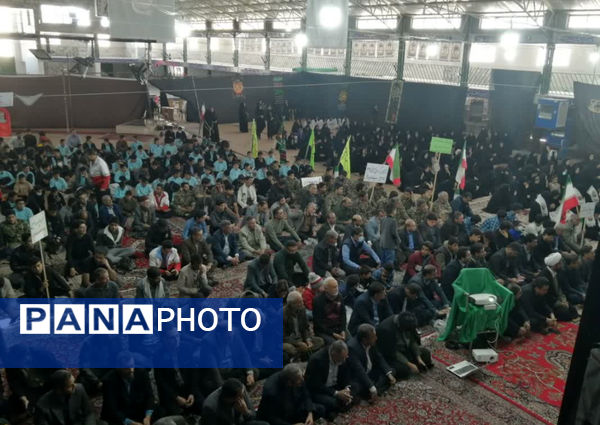 حضور پرشور دانش‌آموزان مدارس خاتم در رزمایش اقتدار بسیجیان