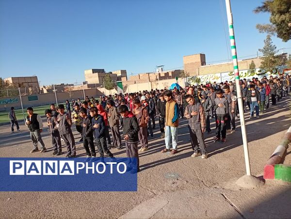 تجدید پیمان انقلاب و اهل بیت (ع) در دبستان شهید پسندیده فدافن