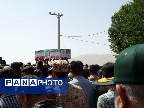 مراسم وداع با شهید «امین عسگری» در گهرو