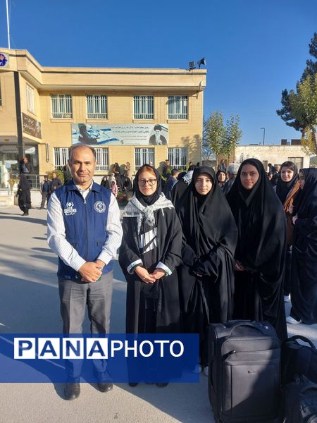 اعزام دانش‌آموزان دبیرستان‌های دخترانه شهرستان شیروان دوره متوسطه دوم به اردوری راهیان نور مناطق جنوب کشور