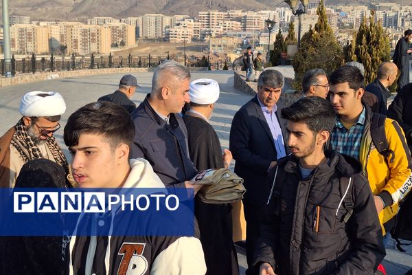 بدرقه کاروان راهیان نور دانش‌آموزی شهرستان پردیس