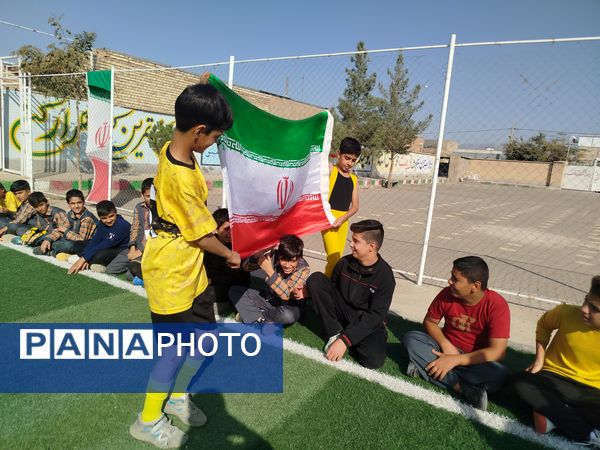 درخشش استعدادهای ورزشی و شور و شوق دانش آموزان دبستان شهید پسندیده فدافن