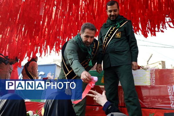 مراسم تشییع شهدای گمنام و یوم الزهرا در کرج