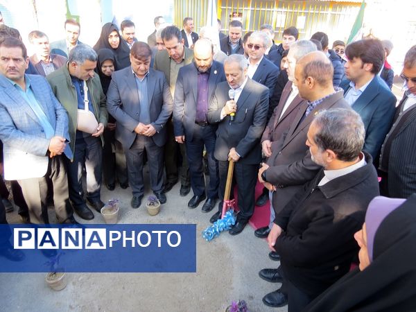 کلنگ زنی نمازخانه مدرسه پسرانه تیزهوشان بجنورد