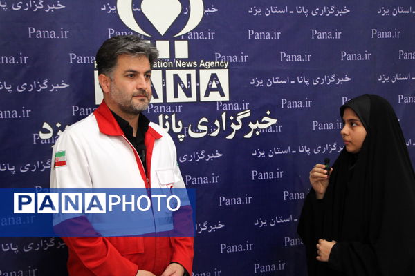 بازدید مدیرعامل جمعیت هلال‌احمر یزد از دفتر خبرگزاری پانا استان یزد