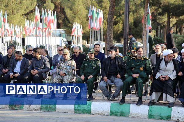آیین استقبال از پیکرهای مطهر شهدای گمنام در بهشت معصومه(س)