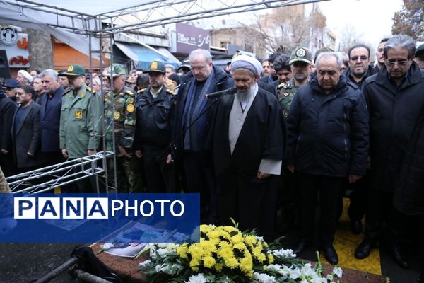 مراسم وداع با فرماندار فقید مراغه