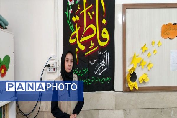 فضا سازی مدرسه شهید مجید دهنوی نیشابور به مناسبت ایام فاطمیه 