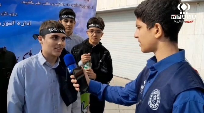 تعبیر جالب دانش آموز سمپادی از دسترنج شهید تهرانی مقدم