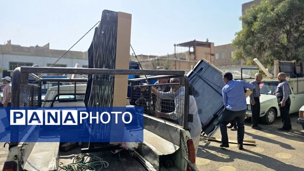 اقلام ورزشی کاروان نشاط به مدارس شهرستان نظرآباد ارسال شد