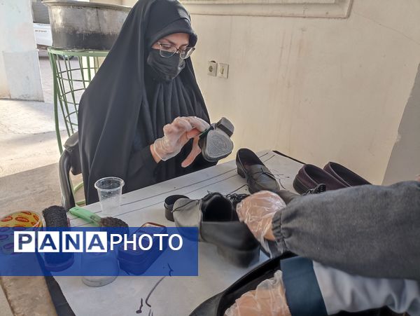 مراسم گرامیداشت یاد و خاطره شهدای خدمت به میزبانی بسیج جامعه زنان و سپاه پاسداران خلیل آباد