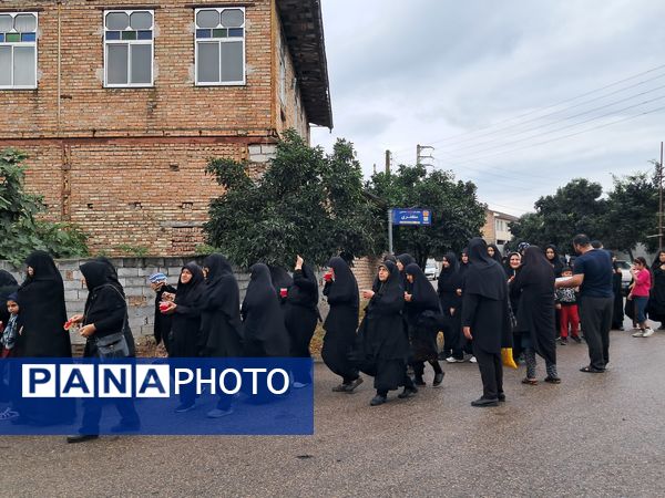 پیاده‌روی جاماندگان اربعین در قائمشهر 