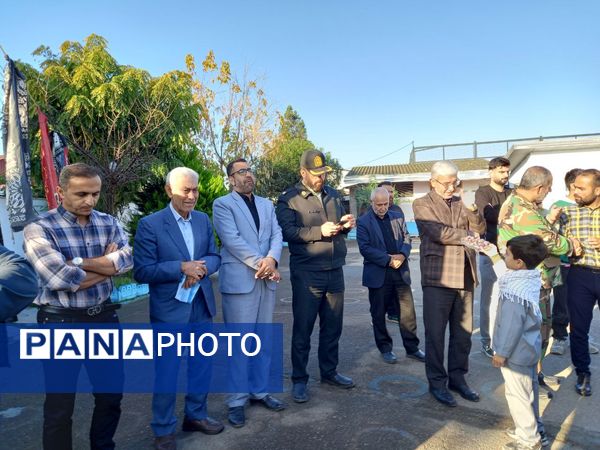 مراسم وداع شهید خوشنام در مدارس بهنمیر