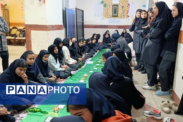 پیوند دل‌های دانش‌آموزان شهرقدس در سوگ حضرت زهرا(س)