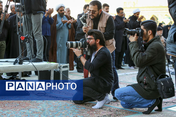 اقامه نماز طلب باران در مسجد مقدس جمکران