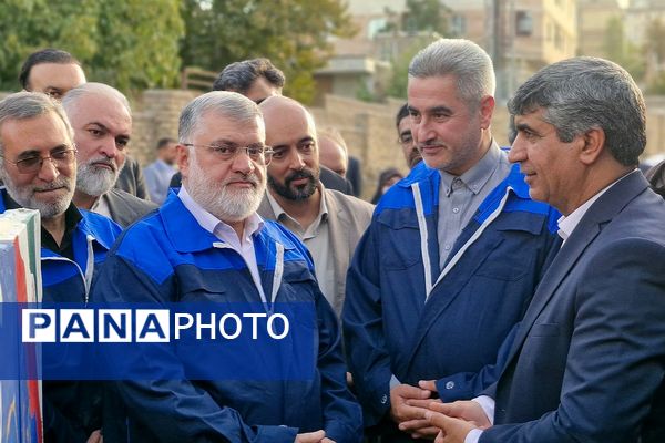آیین خشت گذاری و افتتاح مدارس در منطقه پردیس با حضور استاندار تهران و مدیر کل شهرستانهای استان تهران 