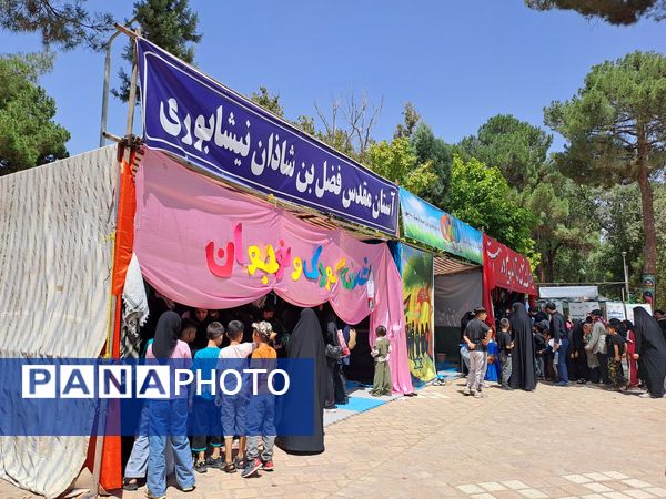 مواکب فرهنگی و پذیرایی در روز اربعین در امامزاده محروق و ابراهیم نیشابور 