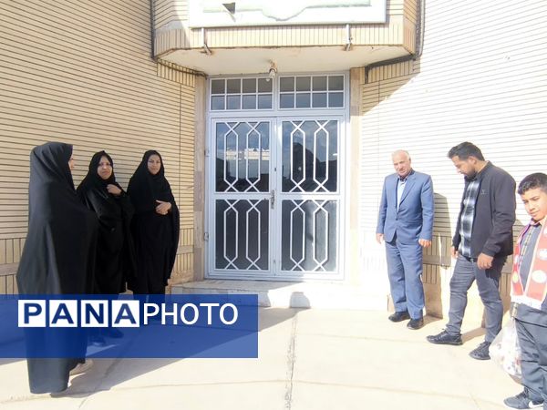 بازدید عوامل اجرایی دبستان شهید پسندیده از کتابخانه فدک فدافن