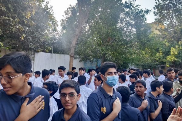 سخنرانی معنوی و مداحی ویژه فاطمیه در مدرسه جاوید