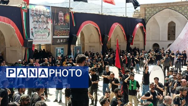 اقامه عزا و نوحه خوانی در صحن آستان مقدس حضرت سلطانعلی(ع) 