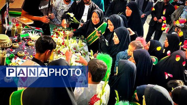 استقبال معنوی دانشگاه آزاد نظرآباد از پیکر شهید گمنام در ایام فاطمیه
