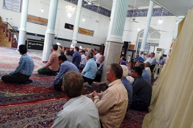 اقامه‌ نماز عید سعید قربان در مسجد امام‌حسین(ع) شهر نیم ور