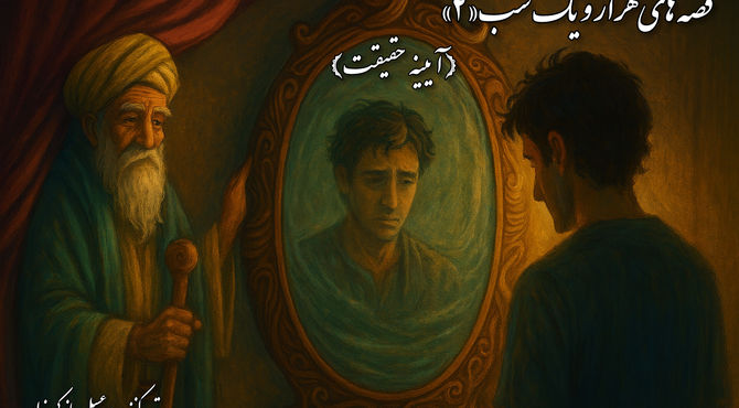 قصه های هزار و یک شب؛ قصه‌ «آیینه‌ی حقیقت»