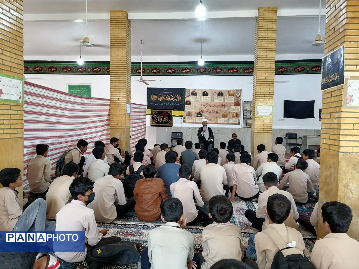 مراسم ایام فاطمیه دوم در مدارس سندرک