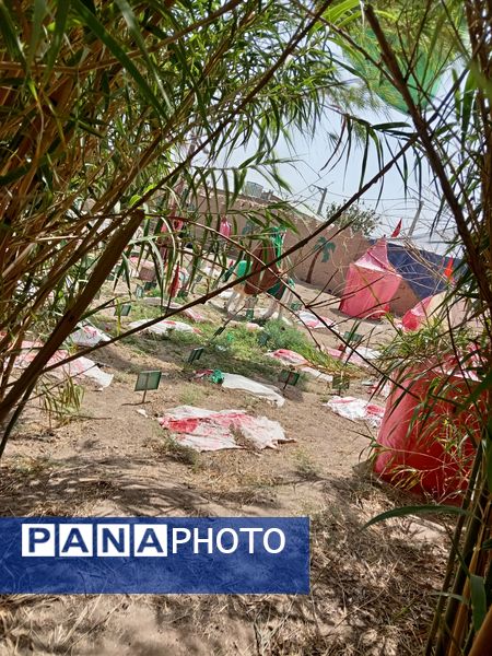نمایشگاه «غنچه‌های خونین» شهر جعفریه قم 