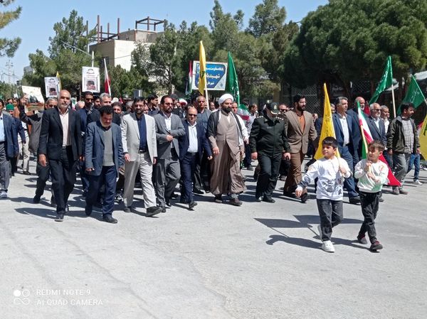 حضور پر شکوه مردم شهرستان جاجرم در راهپیمایی روز جهانی قدس