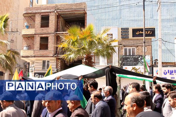 مردم ایلام، در روز جهانی قدس، جنایات صهیونیست‌ها را محکوم کردند
