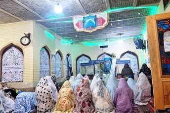 مراسم معنوی اعتکاف در مسجد امام حسن مجتبی (ع)