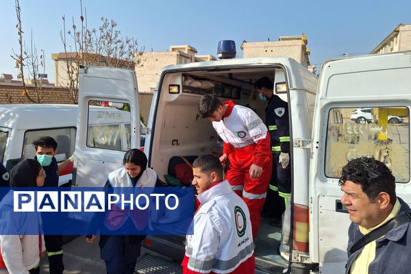 مانور سراسری زلزله و ایمنی در پردیس