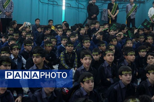 عزاداری دانشآموزان قم در آستان مقدس امامزاده سیدعلی(ع)