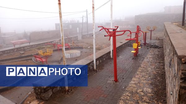 بارش اولین باران پاییزی در روستای بتو